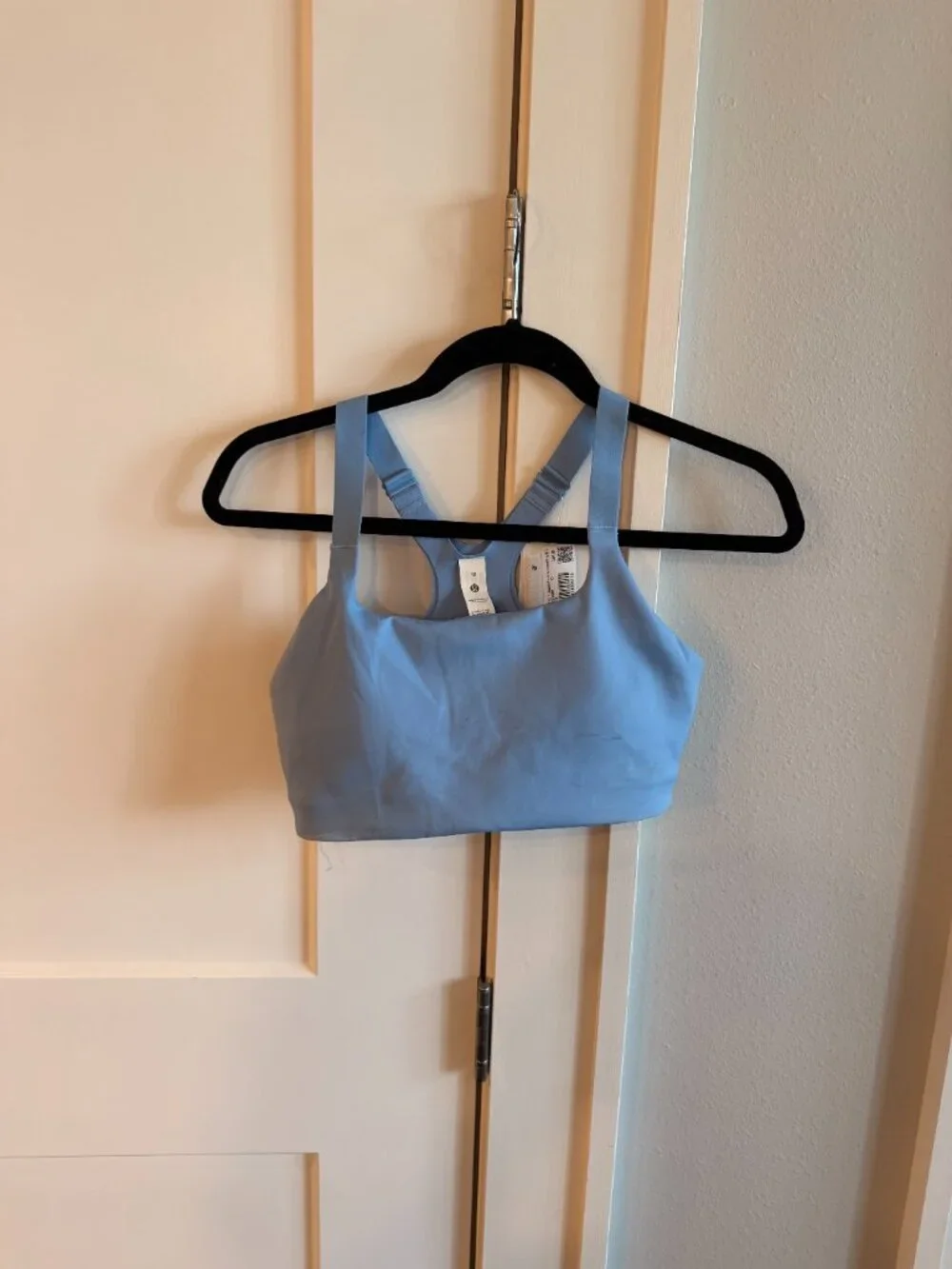 NWT lululemon Square-Neck Sports Bra Med. Support, B/C cup Sinatra Blue Size 10